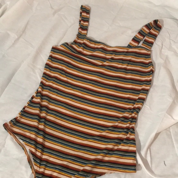 Multicolored Striped Rue21 One Piece - Picture 2 of 4